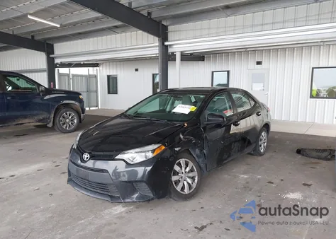 2014 Toyota Corolla Le z USA, uszkodzony, nr VIN 2T1BURHE7EC037836